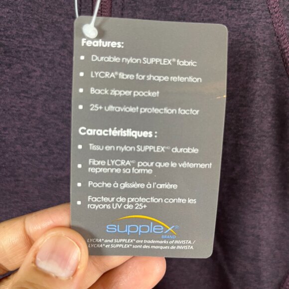 Tuff Sweater Womens Size Small Purple Zipper Pockets Yoga Jacket - Picture 3 of 7